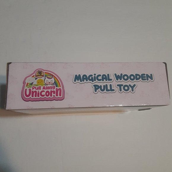 NIB Ratatoys Pull Along Wooden Unicorn - Picture 2 of 5